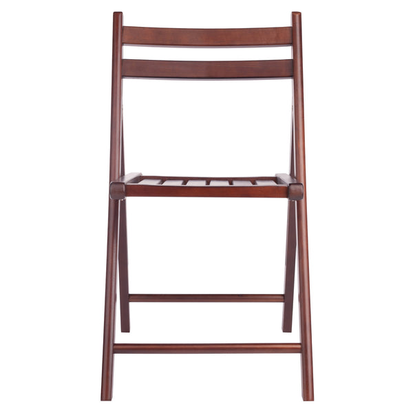 Winsome Wood Robin 4-piece Folding Chair Set In Rich Walnut - Stylish, Space-saving, And Ready For Any Gathering! Walnut Solid Wood 94415-winsome-wood