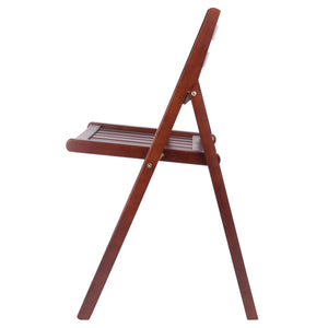 Winsome Wood Robin 4-piece Folding Chair Set In Rich Walnut - Stylish, Space-saving, And Ready For Any Gathering! Walnut Solid Wood 94415-winsome-wood