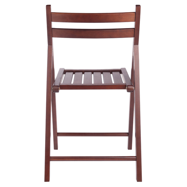 Winsome Wood Robin 4-piece Folding Chair Set In Rich Walnut - Stylish, Space-saving, And Ready For Any Gathering! Walnut Solid Wood 94415-winsome-wood