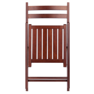 Winsome Wood Robin 4-piece Folding Chair Set In Rich Walnut - Stylish, Space-saving, And Ready For Any Gathering! Walnut Solid Wood 94415-winsome-wood