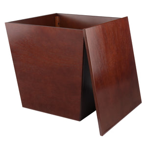 Winsome Wood Mezo Storage Cube - Versatile Walnut Accent Table With Hidden Storage For Home & Office Use Walnut Solid ,Composite Wood 94418-winsome-wood