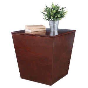 Winsome Wood Mezo Storage Cube - Versatile Walnut Accent Table With Hidden Storage For Home & Office Use Walnut Solid ,Composite Wood 94418-winsome-wood