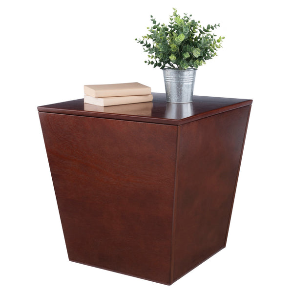 Winsome Wood Mezo Storage Cube - Versatile Walnut Accent Table With Hidden Storage For Home & Office Use Walnut Solid ,Composite Wood 94418-winsome-wood