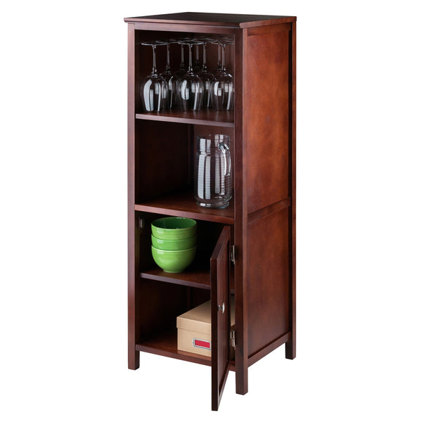 Winsome Wood Brooke Jelly Cupboard With Open Shelves - Stylish Walnut Storage For Kitchen & Dining Spaces Walnut Solid ,Composite Wood 94421-winsome-wood