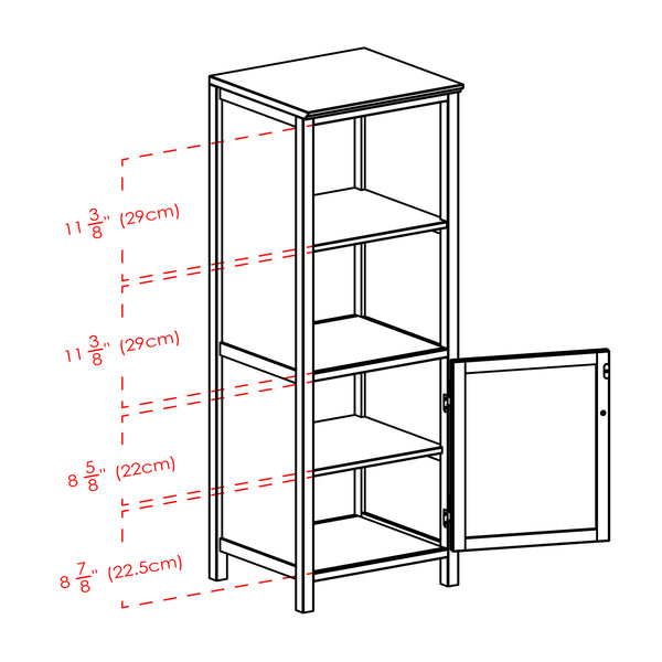 Winsome Wood Brooke Jelly Cupboard With Open Shelves - Stylish Walnut Storage For Kitchen & Dining Spaces Walnut Solid ,Composite Wood 94421-winsome-wood