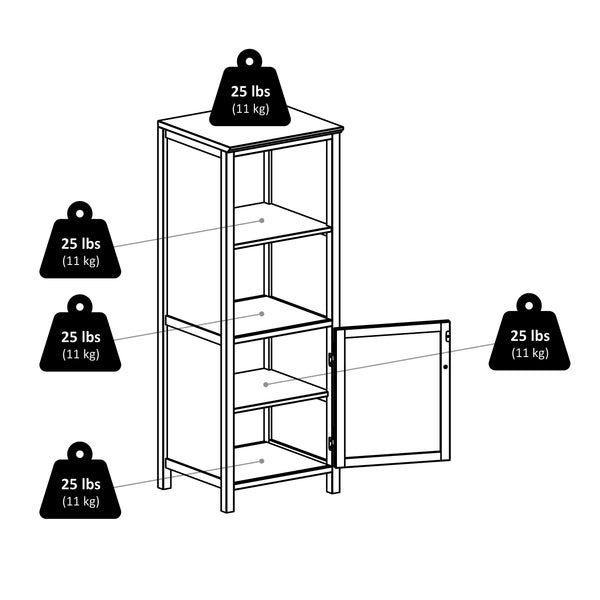 Winsome Wood Brooke Jelly Cupboard With Open Shelves - Stylish Walnut Storage For Kitchen & Dining Spaces Walnut Solid ,Composite Wood 94421-winsome-wood