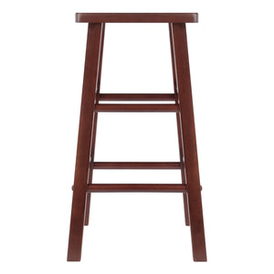 Winsome Wood Carrick Counter Stool In Rich Walnut Finish - Stylish & Sturdy 24" Height Bar Stool For Home Use Walnut Solid Wood 94426-winsome-wood
