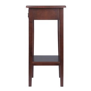Winsome Wood Regalia Accent Table - Stylish Walnut Side Table With Drawer & Shelf For Living Room Or Bedroom Walnut Solid ,Composite Wood 94430-winsome-wood