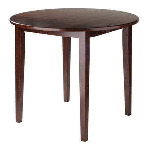 Winsome Wood Clayton Round Drop Leaf Dining Table - Versatile Walnut Design For Space-saving And Style Walnut Solid ,Composite Wood 94436-winsome-wood