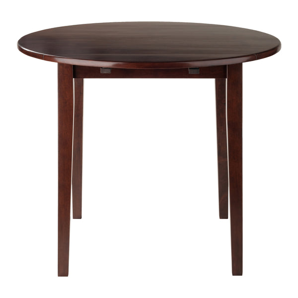 Winsome Wood Clayton Round Drop Leaf Dining Table - Versatile Walnut Design For Space-saving And Style Walnut Solid ,Composite Wood 94436-winsome-wood