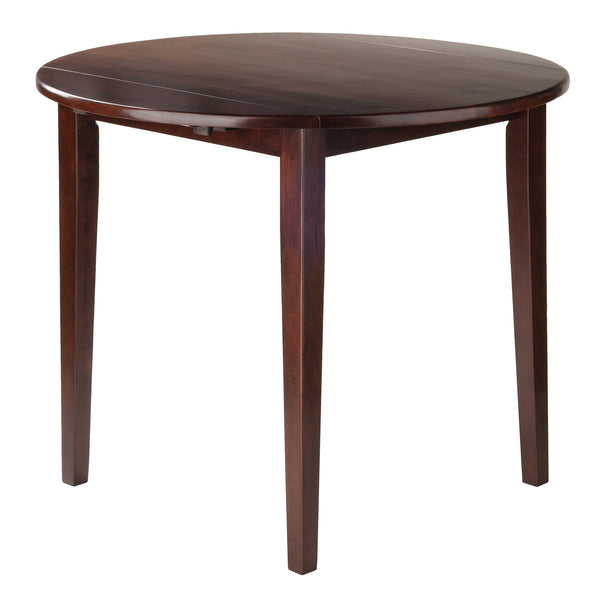 Winsome Wood Clayton Round Drop Leaf Dining Table - Versatile Walnut Design For Space-saving And Style Walnut Solid ,Composite Wood 94436-winsome-wood