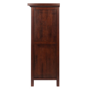 Winsome Wood Chablis Wine Cabinet - Elegant Walnut Finish With Space For 20 Bottles, Glasses & Accessories Walnut Solid ,Composite Wood 94441-winsome-wood