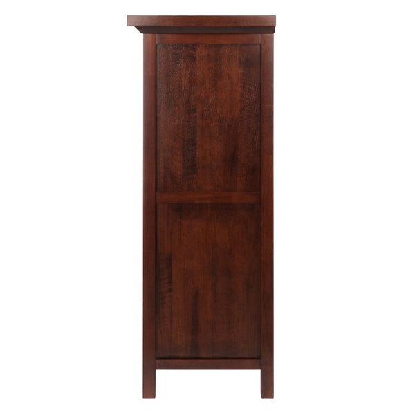 Winsome Wood Chablis Wine Cabinet - Elegant Walnut Finish With Space For 20 Bottles, Glasses & Accessories Walnut Solid ,Composite Wood 94441-winsome-wood