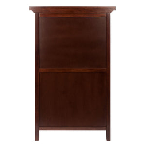 Winsome Wood Chablis Wine Cabinet - Elegant Walnut Finish With Space For 20 Bottles, Glasses & Accessories Walnut Solid ,Composite Wood 94441-winsome-wood