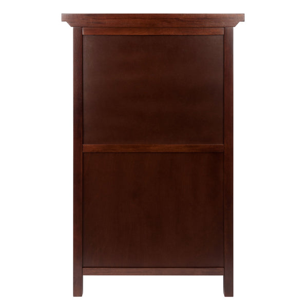 Winsome Wood Chablis Wine Cabinet - Elegant Walnut Finish With Space For 20 Bottles, Glasses & Accessories Walnut Solid ,Composite Wood 94441-winsome-wood