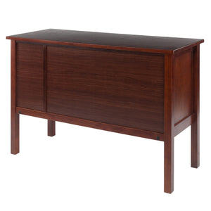 Winsome Wood Emmett Writing Desk In Rich Walnut - Stylish Home Office Solution With Ample Storage & Easy Assembly Walnut Solid ,Composite Wood 94445-winsome-wood