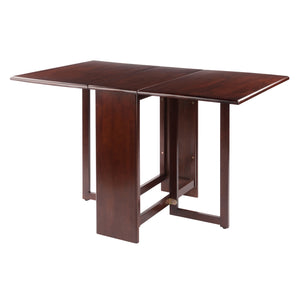 Winsome Wood Clara Versatile Double Drop Leaf Dining Table In Walnut - Perfect Space Saver For Small Areas Walnut Solid ,Composite Wood 94447-winsome-wood