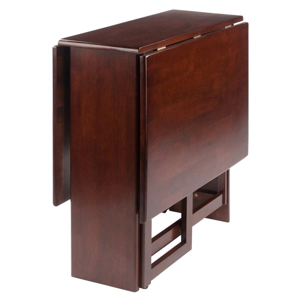 Winsome Wood Clara Versatile Double Drop Leaf Dining Table In Walnut - Perfect Space Saver For Small Areas Walnut Solid ,Composite Wood 94447-winsome-wood