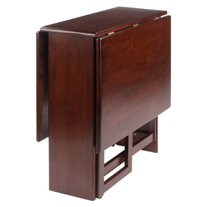 Winsome Wood Clara Versatile Double Drop Leaf Dining Table In Walnut - Perfect Space Saver For Small Areas Walnut Solid ,Composite Wood 94447-winsome-wood