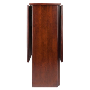 Winsome Wood Clara Versatile Double Drop Leaf Dining Table In Walnut - Perfect Space Saver For Small Areas Walnut Solid ,Composite Wood 94447-winsome-wood