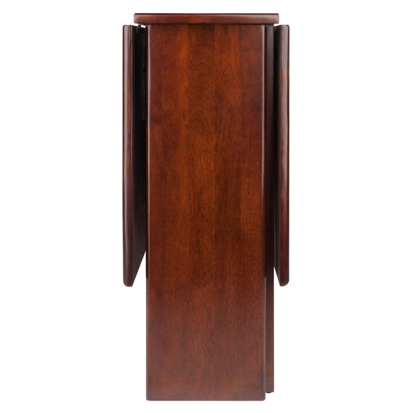 Winsome Wood Clara Versatile Double Drop Leaf Dining Table In Walnut - Perfect Space Saver For Small Areas Walnut Solid ,Composite Wood 94447-winsome-wood