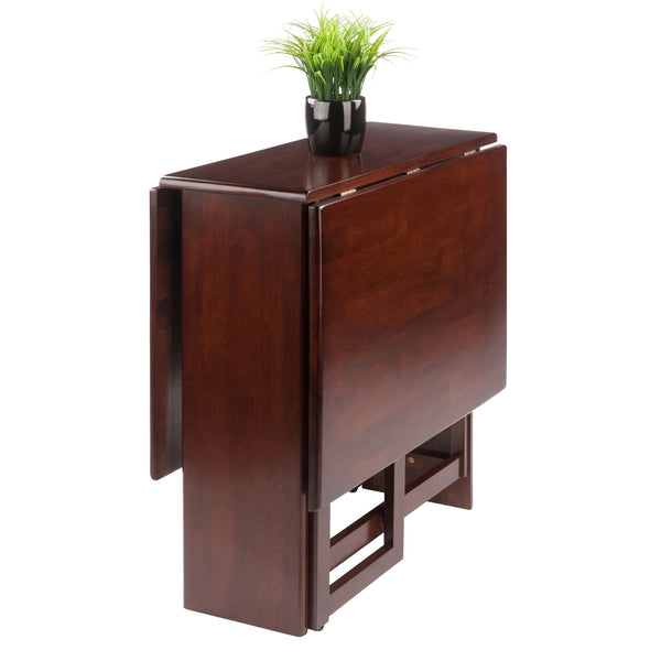 Winsome Wood Clara Versatile Double Drop Leaf Dining Table In Walnut - Perfect Space Saver For Small Areas Walnut Solid ,Composite Wood 94447-winsome-wood