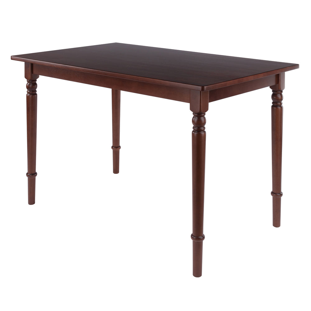 Winsome Wood Ravenna Rectangle Dining Table - Solid Walnut, Vintage Farmhouse Design For Cozy Dining Spaces Walnut Solid Wood 94449-winsome-wood