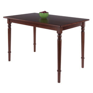 Winsome Wood Ravenna Rectangle Dining Table - Solid Walnut, Vintage Farmhouse Design For Cozy Dining Spaces Walnut Solid Wood 94449-winsome-wood