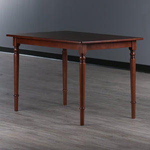 Winsome Wood Ravenna Rectangle Dining Table - Solid Walnut, Vintage Farmhouse Design For Cozy Dining Spaces Walnut Solid Wood 94449-winsome-wood