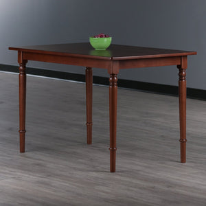 Winsome Wood Ravenna Rectangle Dining Table - Solid Walnut, Vintage Farmhouse Design For Cozy Dining Spaces Walnut Solid Wood 94449-winsome-wood