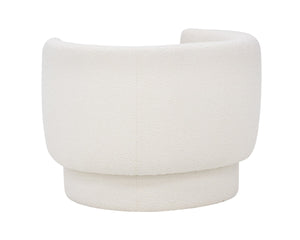 Sunpan VALENCE Sculptural Armchair in Maya White Boucle – Modern Elegance for Stylish Living Spaces 107996