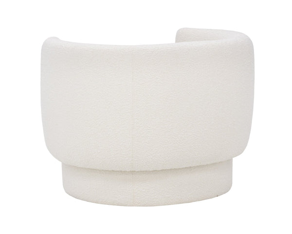 Sunpan VALENCE Sculptural Armchair in Maya White Boucle – Modern Elegance for Stylish Living Spaces 107996