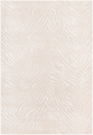 Unique Loom Finsbury Meghan Machine Made Animal Print Rug Ivory Beige,  5' 3" x 8' 0"
