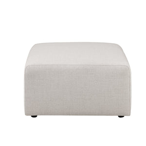English Elm 01 Ottoman Beige Modular Chenille U-Shaped Sofa Sectional – Solid Wood Frame, Flexible Reconfiguration W1099P361838