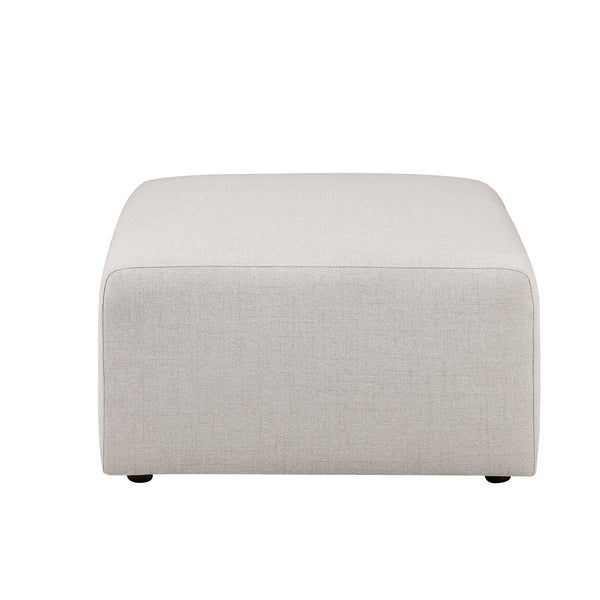 English Elm 01 Ottoman Beige Modular Chenille U-Shaped Sofa Sectional – Solid Wood Frame, Flexible Reconfiguration W1099P361838