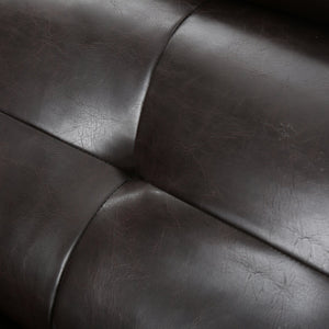 English Elm Christopher Knight Home® - Reclining Loveseat with Push-Back Recline, Plush Tufted Fabric Sofa, Compact Wall-Hugger Design Brown 61372.00PU