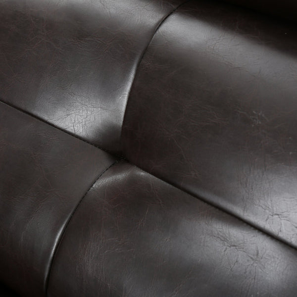 English Elm Christopher Knight Home® - Reclining Loveseat with Push-Back Recline, Plush Tufted Fabric Sofa, Compact Wall-Hugger Design Brown 61372.00PU