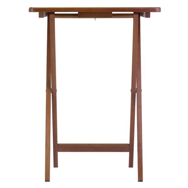 Winsome Wood Alex 5-piece Snack Table Set In Rich Walnut – Stylish, Foldable, And Space-saving For Easy Entertaining! Walnut Solid Wood 94533-winsome-wood