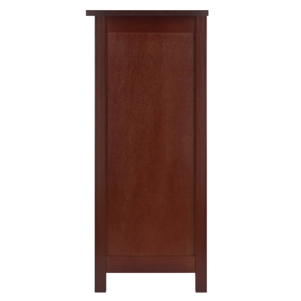 Winsome Wood Milan 2-section Wide Bookcase In Rich Walnut - Stylish Storage For Books, Collectibles & More! Walnut Solid ,Composite Wood 94539-winsome-wood