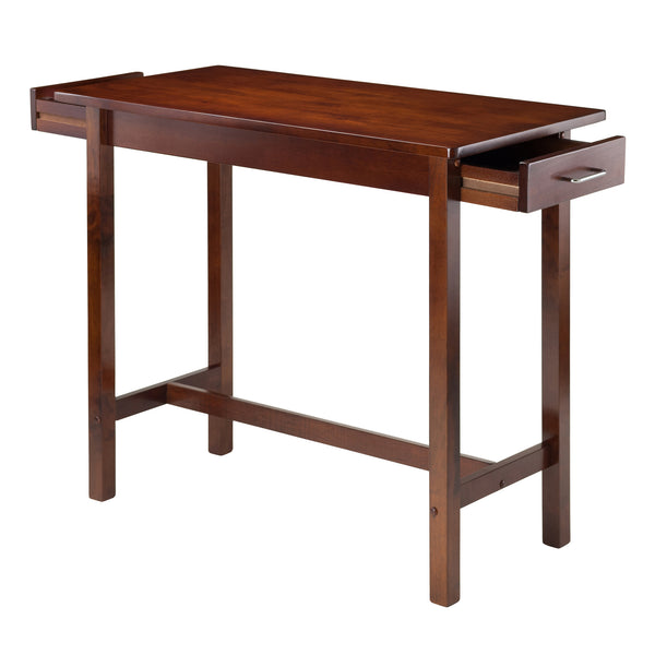 Winsome Wood Sally Breakfast Table - Versatile Walnut Dining Solution For Small Spaces With Storage Drawers Walnut Solid ,Composite Wood 94540-winsome-wood