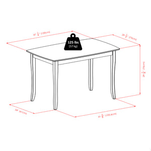 Winsome Wood Inglewood 5-piece Dining Set With Elegant Keyhole Chairs, Solid Wood, Walnut Finish, Rustic Charm Walnut Solid Wood 94547-winsome-wood