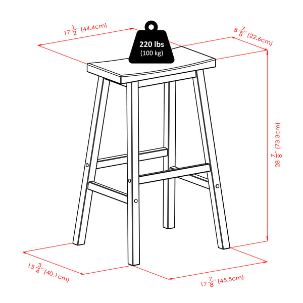 Winsome Wood Parkland 5-piece Rustic High Table Set With Cozy Saddle Seat Bar Stools In Warm Walnut Finish Walnut Solid Wood 94549-winsome-wood