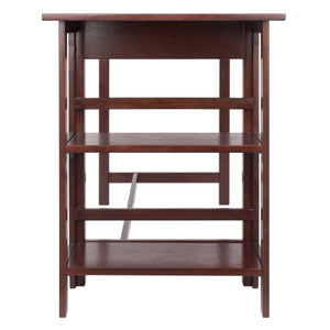 Winsome Wood Velda Home Office Writing Desk With Shelves - Modern Walnut Design, Spacious Surface, Stylish Storage Walnut Solid ,Composite Wood 94550-winsome-wood