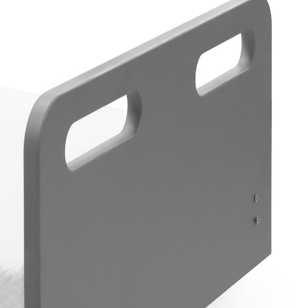 English Elm Electric Lift Bed with OKIN Motor, Memory Foam Mattress, Quiet 50,000-Cycle Frame, Fall-Safe Rails Gray,White W2699S00062