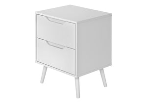English Elm Accent Side Table Rustic Grey Laminate Compact Storage Cabinet Transitional Bedroom White B2710P461712