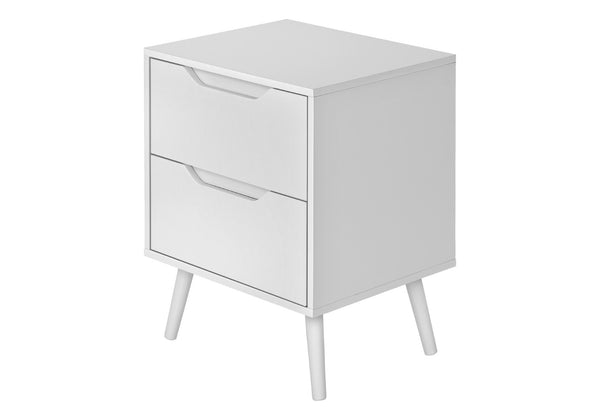 English Elm Accent Side Table Rustic Grey Laminate Compact Storage Cabinet Transitional Bedroom White B2710P461712