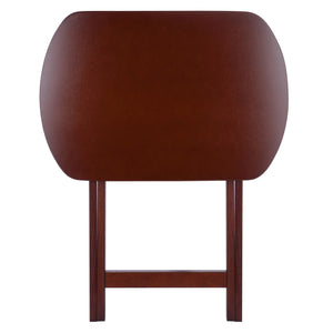 Winsome Wood Corbett 5-piece Oversize Snack Table Set - Stylish Walnut Finish, Easy Assembly & Compact Storage Walnut Solid ,Composite Wood 94594-winsome-wood