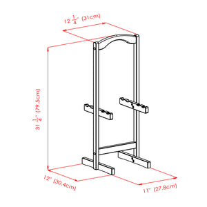 Winsome Wood Corbett 5-piece Oversize Snack Table Set - Stylish Walnut Finish, Easy Assembly & Compact Storage Walnut Solid ,Composite Wood 94594-winsome-wood