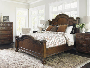 Lexington Ellington Drawer Chest - Embrace Casual Elegance With Rustic Cherry, Antique Brass Pulls, 7 Drawers Bedford  945-307