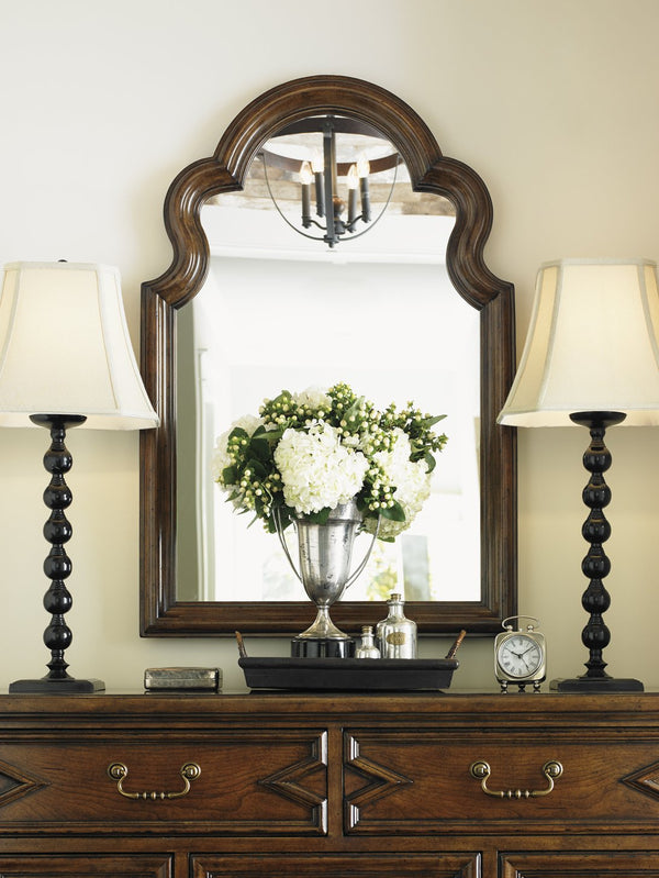 Lexington Saybrook Vertical Mirror - Rustic Cherry Finish, Elegant Design For Casual Comfort And Style Bedford  945-204